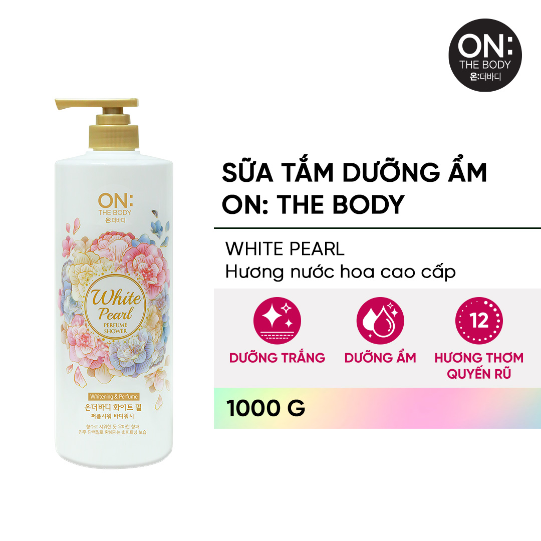 Sữa tắm dưỡng ẩm On: The Body hương nước hoa White Pearl 1000g